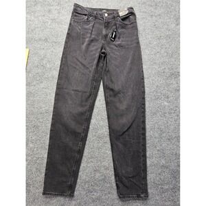 EXPRESS Jeans Women's Size 4R (30x33) Black Relaxed Tapered Mid Rise NEW